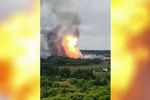 Возгорание на Северной ТЭЦ в Мытищах, 11 июля 2019 года. Кадр из видео