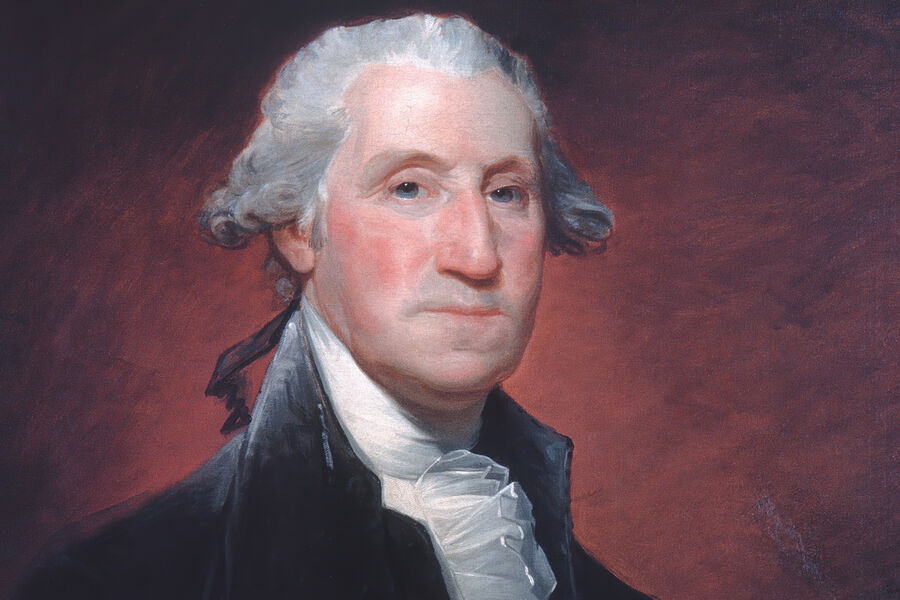 Портрет Джорджа Вашингтона художника Гилберта Стюарта, 1798-1800 года