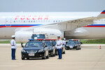 Самолет специального летного отряда «Россия» в аэропорту в Пхеньяне, 18 июня 2024 года