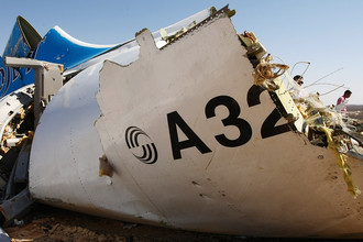 На месте крушения российского самолета Airbus A321 в Египте