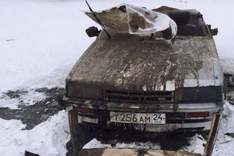 Mitsubishi Galant, пролежавшая, как предполагается, на дне Енисея 20 лет