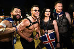 Болельщики из Исландии перед началом выступлений артистов в первом полуфинале международного конкурса «Евровидение-2019», 14 мая 2019 года