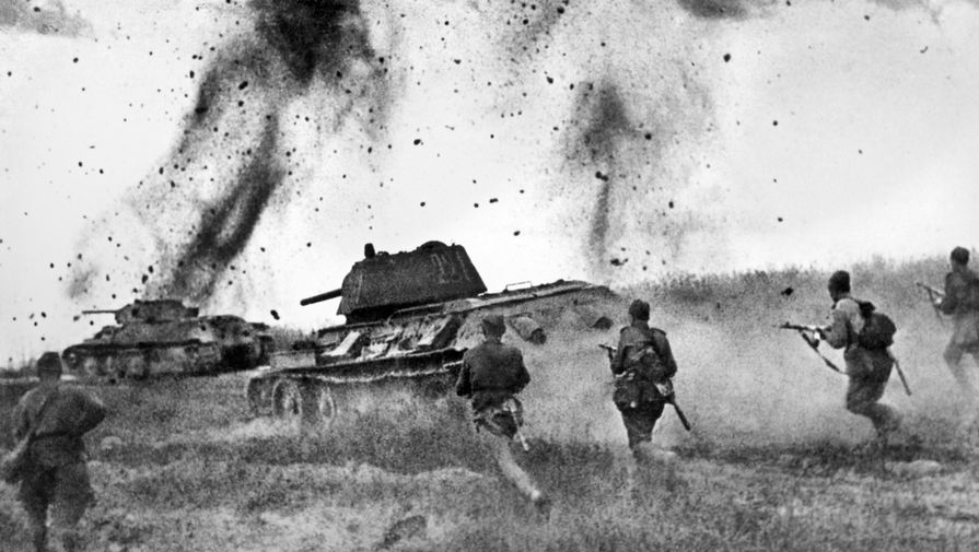 Атака соединений 5 Гвардейской танковой армии в районе Прохоровки, 1943 год