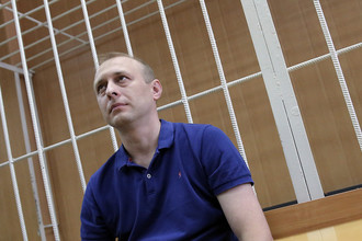 Дмитрий Митяев, обвиняемый по делу «Оборонсервиса», в зале Тверского суда