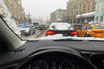 Пробка на Тверской улице в Москве, 7 декабря 2021 года