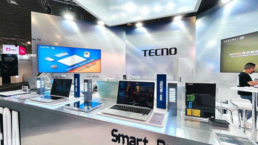 Первый ноутбук Tecno появится в России осенью 2022 года