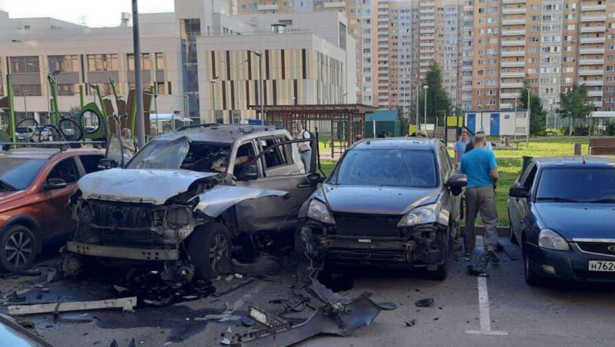 Солдат, машину которого подорвали в Москве, сам оказал себе первую помощь