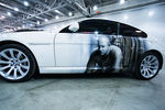 Автомобиль BMW с изображением Федера Емельяненко на VI международной специализированной выставке «Московское тюнинг-шоу», 2014 год