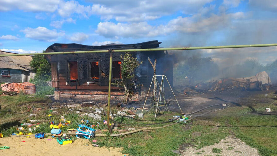 Шестерых детей спасли из горящего дома в Пензенской области
