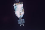 Американский космический корабль «Аполлон». Съемка произведена с борта «Союз-19» советскими космонавтами