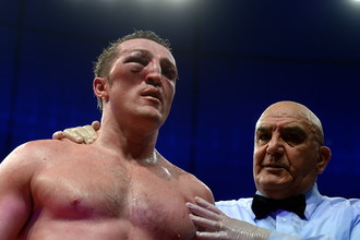 Денис Лебедев после боя с Гильермо Джонсом