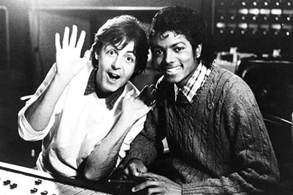 Джексон и Пол Маккартни записали совместный сингл «Say Say Say» для альбома Маккартни «Pipes of Peace». Запись была сделана на студии Abbey Road, а продюсировал ее Джордж Мартин. Сотрудничество Майкла Джексона с The Beatles не ограничилось этим дуэтом — Король поп-музыки выкупил часть авторских прав на песни «великой четверки»