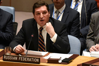 Заместитель постоянного представителя России в ООН Владимир Сафронков