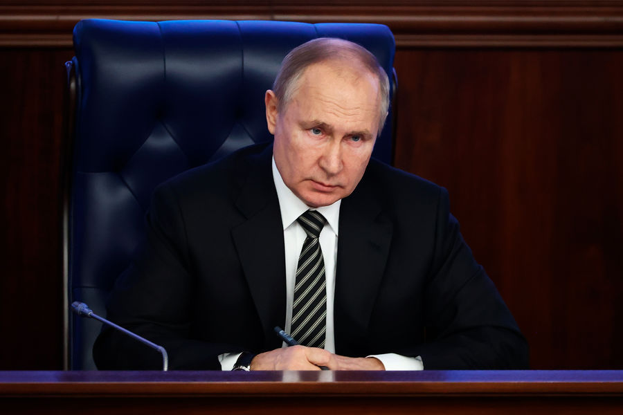 Владимир Путин на расширенном заседании коллегии Министерства обороны РФ, 21 декабря 2021 года