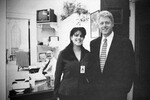 Президент США Билл Клинтон и Моника Левински, 1995 год
