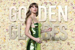 Певица Тейлор Свифт перед церемонией вручения премии «Золотой глобус», 8 января 2023 года
