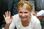 Юлия Тимошенко на заседании Верховной Рады Украины, на котором она объявила о создании «Оранжевой» коалиции. 2006 год