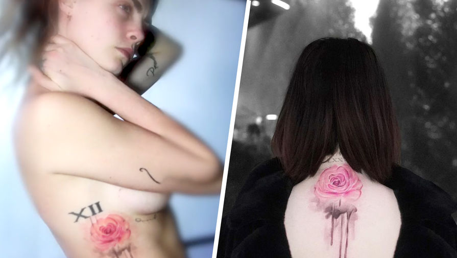 Кара Делевинь и Селена Гомес обнажили одинаковые татуировки