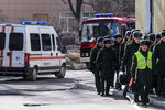 Ситуация на месте взрыва на территории Военно-космической академии им. А.Ф. Можайского в Санкт-Петербурге, 2 апреля 2019 года