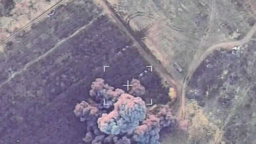 Российские военные уничтожили самоходную артиллерийскую систему 2С-7 Пион на Украине