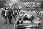 Во время музыкального фестиваля Woodstock, 1969 год