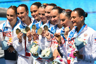 Сборная России по синхронному плаванию выиграла очередное золото