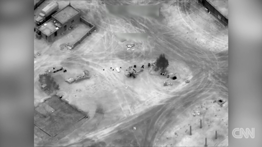 За секунду до удара по артиллерийской позиции, кадр из видео