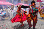 Участники карнавала в Ла-Пасе, Боливия, 18 февраля 2024 года
