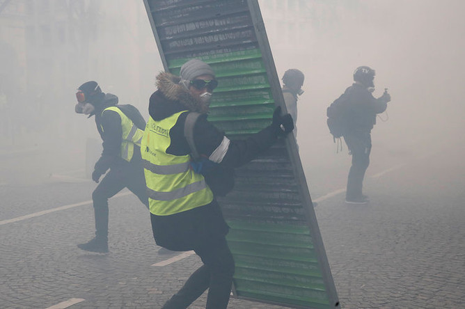 Протесты «Желтых жилетов» в Париже, 16 марта 2019 года