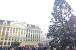 Центральная площадь Брюсселя во время рождественских каникул еще более многолюдна, чем летом