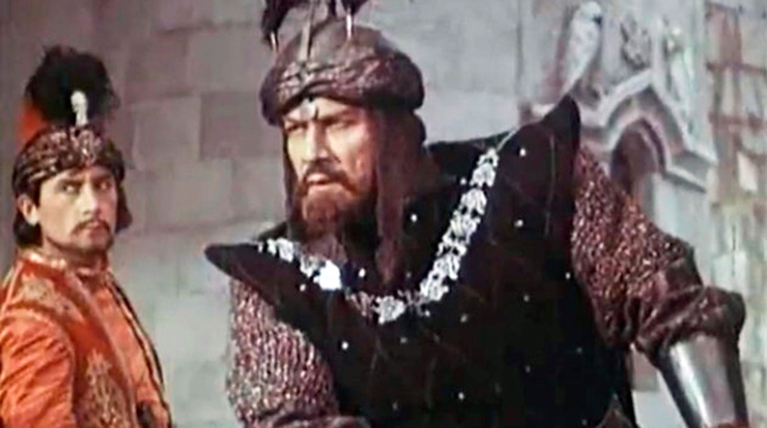 Кадр из фильма «Великий воин Албании Скандербег» (1953). Режиссер Сергей Юткевич. Фильм демонстрировался на Каннском кинофестивале 1954 года и получил специальную премию Высшей технической комиссии за режиссуру