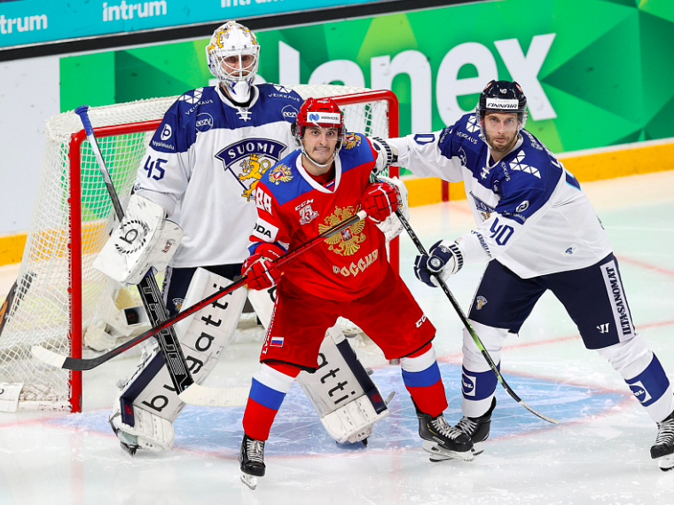 Эпизод матча Россия — Финляндия на Кубке Карьяла