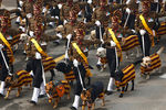Участники военного парада в Нью-Дели