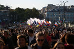 Участники акции оппозиции «Марш мира» в Москве