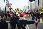 Участники «Русского марша» в Москве