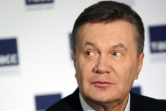 Бывший президент Украины Виктор Янукович во время заявления об отказе от участия в проходящем в Киеве судебном процессе по обвинению его в государственной измене, 5 июля 2017 года