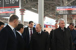 Президент России Владимир Путин на станции МЦД «Белорусская», 21 ноября 2019 года