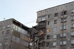 Ситуация на месте обрушения подъезда в жилом доме в Магнитогорске, 31 декабря 2018 года