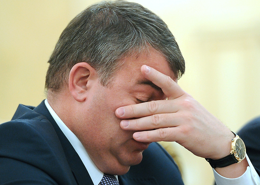Анатолий Сердюков на заседании Президиума правительства РФ (2011 г.)