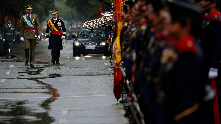 Король Филипп VI на параде в честь Национального дня Испании в Мадриде, 12 октября 2016 года