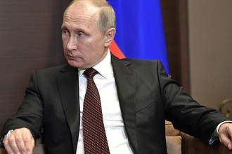 Президент России Владимир Путин во время встречи с президентом Турции Реджепом Тайипом Эрдоганом в Сочи, 13 ноября 2017 года