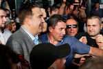 Бывший президент Грузии и экс-губернатор Одесской области Украины Михаил Саакашвили во время встречи в киевском аэропорту «Борисполь», 29 мая 2019 года