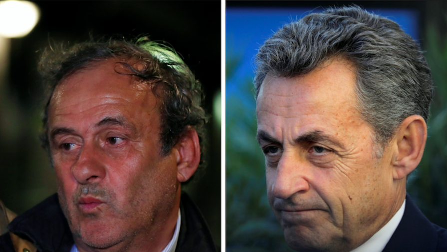 Мишель Платини и Николя Саркози