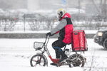 Во время снегопада в Москве, 7 декабря 2021 года