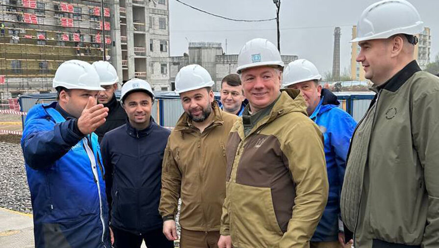 Хуснуллин проверил ход строительства перинатального центра в Донецке