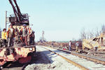 Восстановительные работы на участке железной дороги Челябинск - Уфа, 4 июня 1989 года 