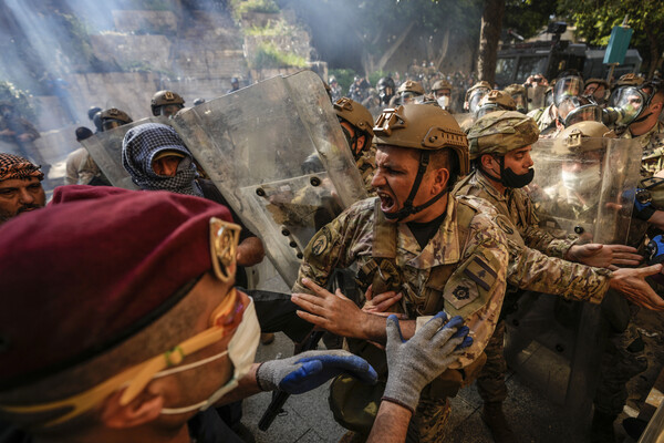 Столкновения ливанских сил безопасности и отставных солдат в&nbsp;Бейруте, 18&nbsp;апреля 2023&nbsp;года