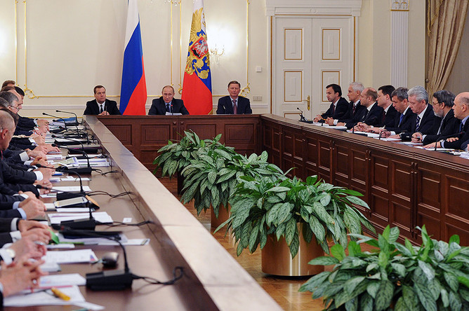 Во время заседания Экономического совета при президенте Российской Федерации