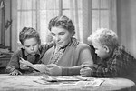 Вера Васильева в кадре из кинофильма «Чук и Гек», 1953 год