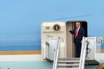 Президент США Дональд Трамп перед встречей с Владимиром Путиным на Аляске